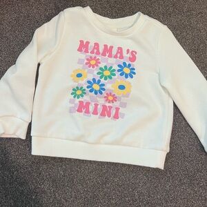 Charming Kids Sweatshirt with Floral Design